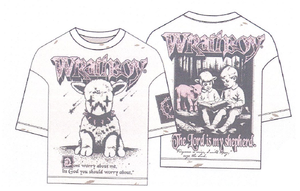 Wrathboy The Lord is my shepherd tshirt (CREAM)