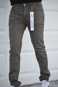 DZTR SUPER STRETCH DENIM - SLIM FIT - BROWN