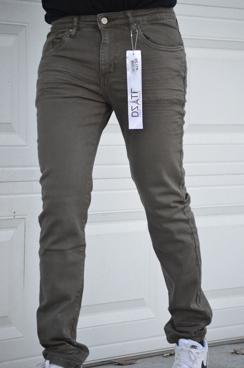 DZTR SUPER STRETCH DENIM - SLIM FIT - BROWN