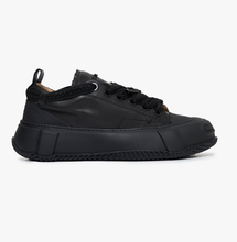Load image into Gallery viewer, Valabasas &quot;VISION&quot; BLACK LEATHER LOW TOP SHOES