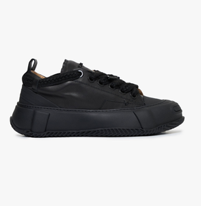 Valabasas "VISION" BLACK LEATHER LOW TOP SHOES