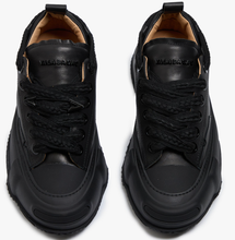Load image into Gallery viewer, Valabasas &quot;VISION&quot; BLACK LEATHER LOW TOP SHOES