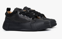 Load image into Gallery viewer, Valabasas &quot;VISION&quot; BLACK LEATHER LOW TOP SHOES