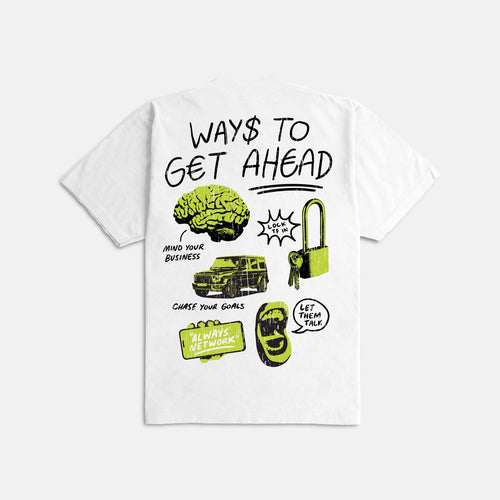 Outrnk Ways to Get Ahead Ultra Heavyweight T-shirt (White)