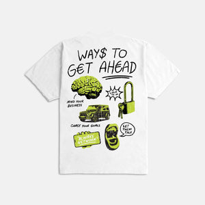Outrnk Ways to Get Ahead Ultra Heavyweight T-shirt (White)
