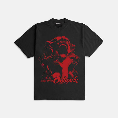 Outrnk Closed Mouths Ultra Heavyweight T-shirt (Black)