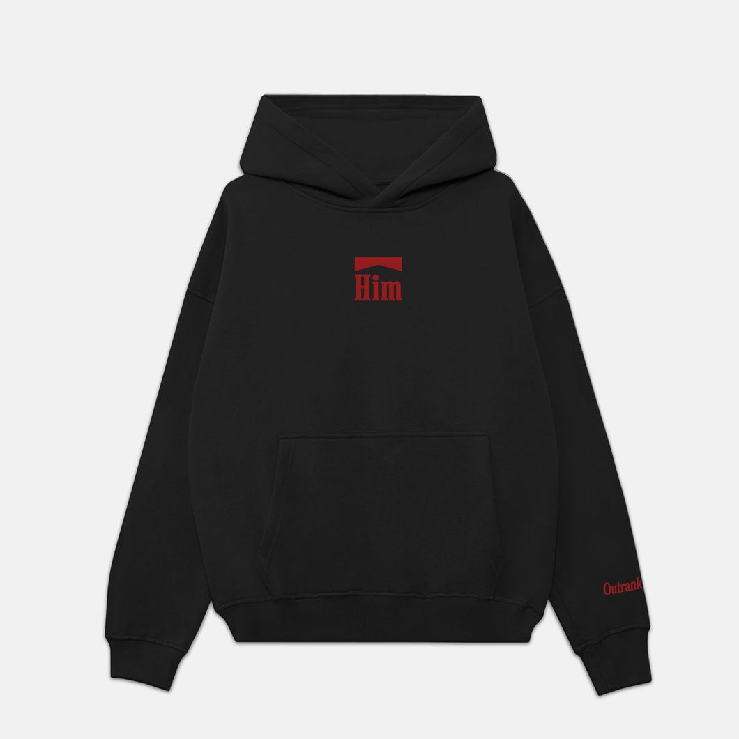 Outrnk Him Embroidered Premium Hoodie (Black)