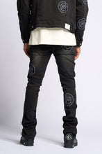 Load image into Gallery viewer, PHEELINGS SEWN TOGETHER STACKED DENIM (BLACK WASH)
