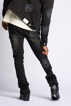 Load image into Gallery viewer, PHEELINGS SEWN TOGETHER STACKED DENIM (BLACK WASH)