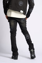 Load image into Gallery viewer, PHEELINGS SEWN TOGETHER STACKED DENIM (BLACK WASH)