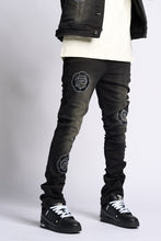 Load image into Gallery viewer, PHEELINGS SEWN TOGETHER STACKED DENIM (BLACK WASH)