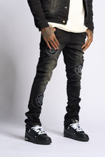 Load image into Gallery viewer, PHEELINGS SEWN TOGETHER STACKED DENIM (BLACK WASH)