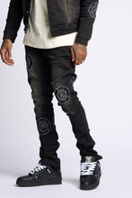 Load image into Gallery viewer, PHEELINGS SEWN TOGETHER STACKED DENIM (BLACK WASH)
