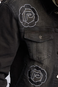 PHEELINGS SEWN TOGETHER DENIM JACKET (BLACK WASH)