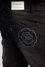 Load image into Gallery viewer, PHEELINGS SEWN TOGETHER STACKED DENIM (BLACK WASH)