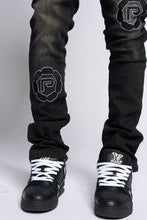 Load image into Gallery viewer, PHEELINGS SEWN TOGETHER STACKED DENIM (BLACK WASH)