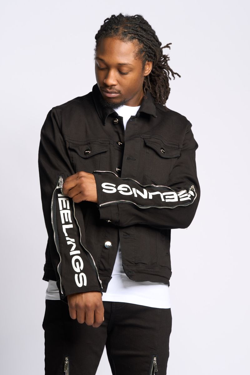 PHEELINGS METAMORPHOSIS DENIM JACKET (Black)