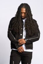 Load image into Gallery viewer, PHEELINGS METAMORPHOSIS DENIM JACKET (Black)