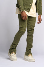 Load image into Gallery viewer, PHEELINGS WITHDRAWN STACKED DENIM (OLIVE)