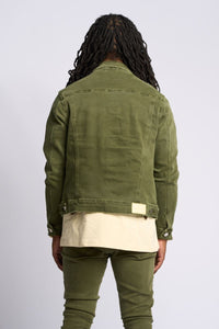 PHEELINGS METAMORPHOSIS DENIM JACKET (Olive)