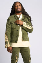 Load image into Gallery viewer, PHEELINGS METAMORPHOSIS DENIM JACKET (Olive)