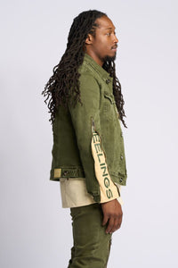 PHEELINGS METAMORPHOSIS DENIM JACKET (Olive)