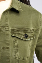 Load image into Gallery viewer, PHEELINGS METAMORPHOSIS DENIM JACKET (Olive)