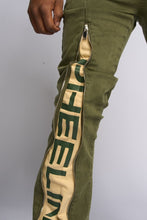 Load image into Gallery viewer, PHEELINGS WITHDRAWN STACKED DENIM (OLIVE)