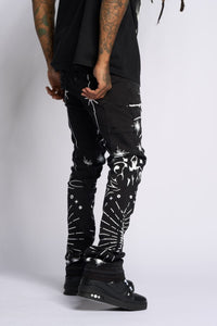 PHEELINGS SACRED STACK JEANS (Black)