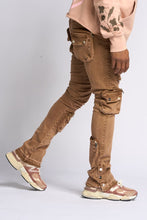 Load image into Gallery viewer, PHEELINGS JOURNEY TO GREATNESS FLARE STACK DENIM (Brown)