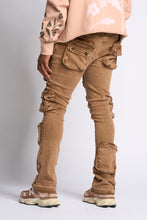 Load image into Gallery viewer, PHEELINGS JOURNEY TO GREATNESS FLARE STACK DENIM (Brown)