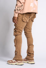 Load image into Gallery viewer, PHEELINGS JOURNEY TO GREATNESS FLARE STACK DENIM (Brown)