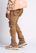 Load image into Gallery viewer, PHEELINGS JOURNEY TO GREATNESS FLARE STACK DENIM (Brown)