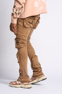 PHEELINGS JOURNEY TO GREATNESS FLARE STACK DENIM (Brown)