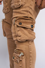 Load image into Gallery viewer, PHEELINGS JOURNEY TO GREATNESS FLARE STACK DENIM (Brown)