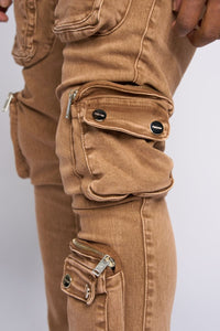 PHEELINGS JOURNEY TO GREATNESS FLARE STACK DENIM (Brown)