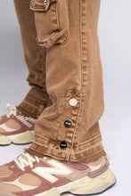 Load image into Gallery viewer, PHEELINGS JOURNEY TO GREATNESS FLARE STACK DENIM (Brown)
