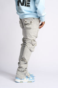 PHEELINGS JOURNEY TO GREATNESS FLARE STACK DENIM (COLD GREY)