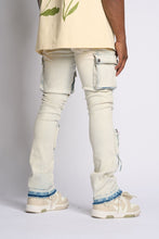Load image into Gallery viewer, PHEELINGS PHEELING ALONE STACK CARGO DENIM (LIGHT BLUE)