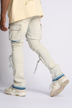 Load image into Gallery viewer, PHEELINGS PHEELING ALONE STACK CARGO DENIM (LIGHT BLUE)
