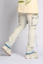 Load image into Gallery viewer, PHEELINGS PHEELING ALONE STACK CARGO DENIM (LIGHT BLUE)