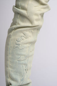 PHEELINGS LOVE IS PAIN EMBOSSED SKINNY DENIM (LIGHT BLUE/SAND)