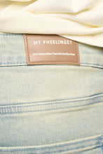 Load image into Gallery viewer, PHEELINGS LOVE IS PAIN EMBOSSED SKINNY DENIM (LIGHT BLUE/SAND)