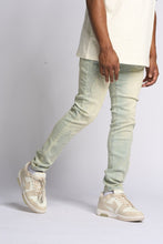 Load image into Gallery viewer, PHEELINGS LOVE IS PAIN EMBOSSED SKINNY DENIM (LIGHT BLUE/SAND)