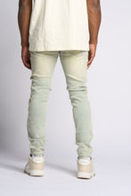 Load image into Gallery viewer, PHEELINGS LOVE IS PAIN EMBOSSED SKINNY DENIM (LIGHT BLUE/SAND)