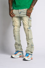 Load image into Gallery viewer, PHEELINGS GRAVATUS STACK CARGO DENIM (SAND/LIGHT BLUE)