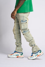 Load image into Gallery viewer, PHEELINGS GRAVATUS STACK CARGO DENIM (SAND/LIGHT BLUE)