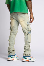 Load image into Gallery viewer, PHEELINGS GRAVATUS STACK CARGO DENIM (SAND/LIGHT BLUE)