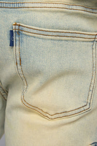 PHEELINGS GRAVATUS STACK CARGO DENIM (SAND/LIGHT BLUE)