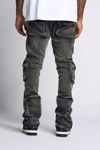 PHEELINGS JOURNEY TO GREATNESS FLARE STACK DENIM (BLACK)